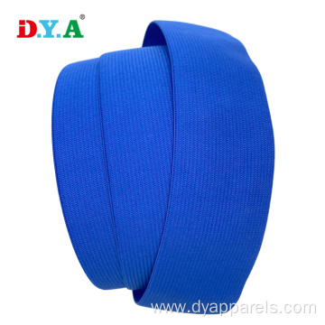 Polyester Knitted Colored 5 cm blue